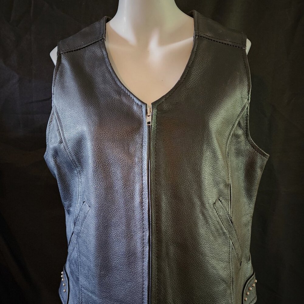 Leather Biker Vest